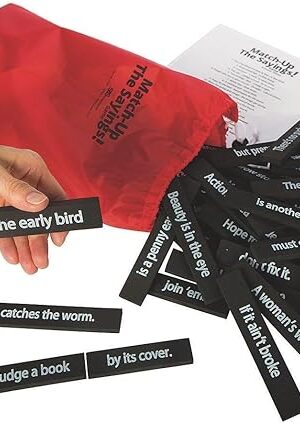 The S&S Worldwide Match Up Sayings Game. Fun and Easy Memory Jogging, Brain Boosting Activity Suitable for Adults and Seniors with Mild Dementia, Alzeimers and Memory Loss.