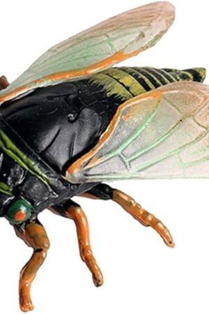 The Realistic Animal Figures Cicada Figurines Insect Toy, Science Project, Cake Topper, Early Educational Toys Birthday for Toddlers Kids Age 3 4 5