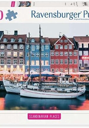 The Ravensburger Scandinavian Places - Copenhagen, Denmark - 1000 Piece Jigsaw Puzzle | Charming Nordic Architecture | Precision Fit