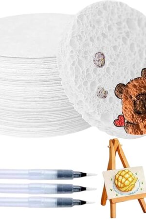 The Puffy Paint Paper - Craft Supplies Paper Kit | 3D Texture Art Paper, Kids Crafting Set with Paint Pens, Creative Materials for School Projects, Card Making, Birthday Fun Drawing Activities