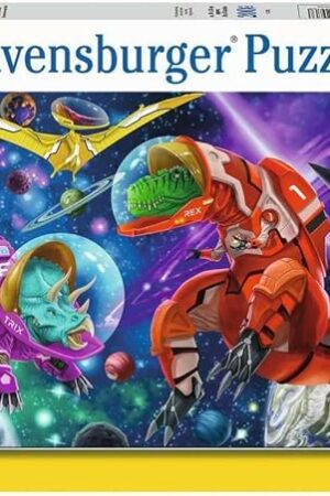 The Ravensburger Space Dinosaurs 200 Piece Jigsaw Puzzle for Kids | Unique Space-Dino Theme | Perfect Interlocking Fit | Stimulates Curiosity & Problem-Solving Skills | Ideal for Ages 8-10