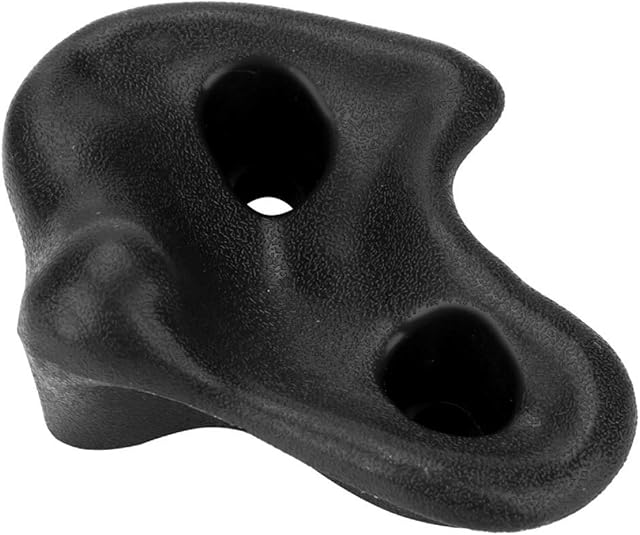 The Climbing Stone 10PCS Plastic Textured Rock Climbing Holds Rocks Wall Stones for Climbing Frames, Tree Houses and Kids Climbing Walls(Black)
