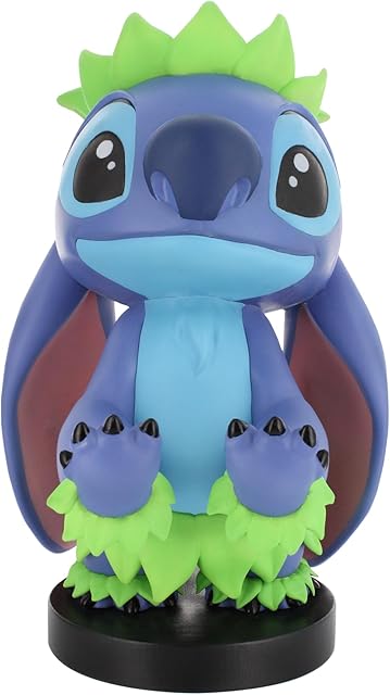 The Cable Guys - Disney Hula Stitch Gaming Accessories Holder & Phone Holder for Most Controller (Xbox, Play Station, Nintendo Switch) & Phone