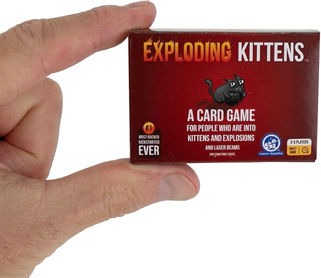 The World's Smallest Exploding Kittens Hilarious Game for Family Game Night in Miniature Size | Travel Game | Funny Card Games | for Ages 8 and up