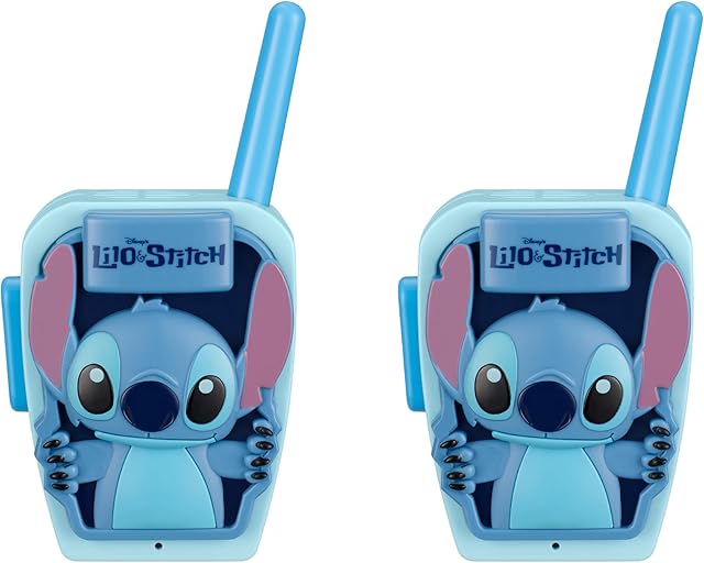 The eKids Stitch Walkie Talkies for Kids, Indoor and Outdoor Toys Designed for Fans of Stitch Toys