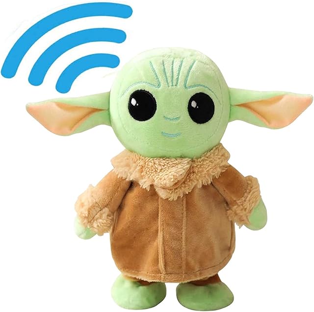 The Talking Baby Yoda 7.8 Inch,Walking Baby Yoda and Toy Repeats What You Say Plush Animal Toy Electronic Toy for Boys,Girls,Stuffed Animal,Baby Doll for Kids Gifts (Baby Yoda)