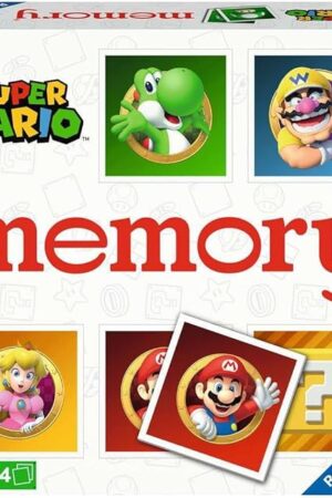 The Ravensburger Super Mario Large Memory - Matching Picture Snap Pairs Game for Kids Age 3 Years and Up