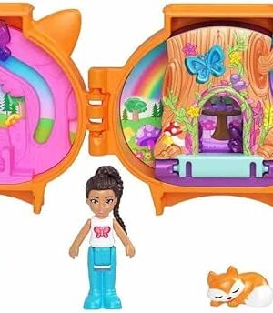 The Polly Pocket Cuddly Toys Compact Play Set GYV99 Fox, HRD39