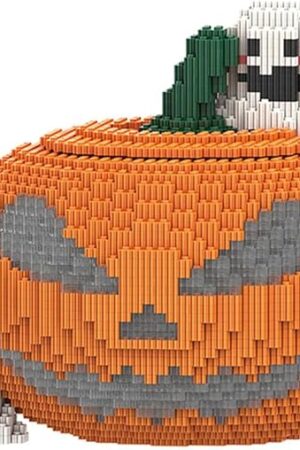 The PIANTION Halloween Pumpkin Micro Building Blocks Set(3500PCS XQ047) Gifts Suitable for Adults