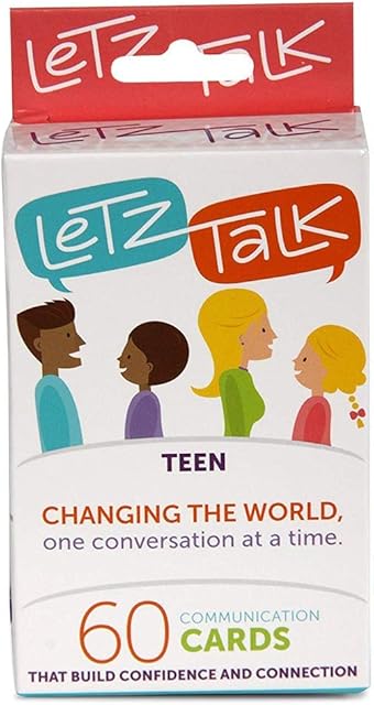 The Conversation Cards for Teens - Communication Cards to Build Confidence & Emotional Intelligence, Family Games for Kids & Adults - Classroom Must Have - Therapy Game - Stocking Stuffer.
