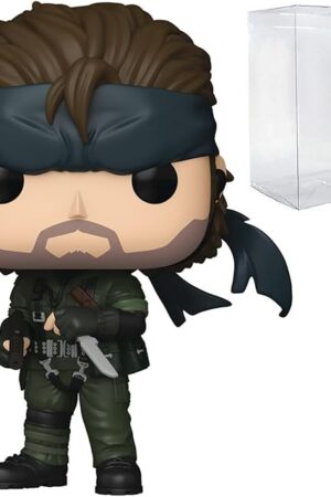 The POP Games: Metal Gear Solid - Naked Snake Funko Vinyl Figure (Bundled with Compatible Box Protector Case), Multicolored, 3.75 inches