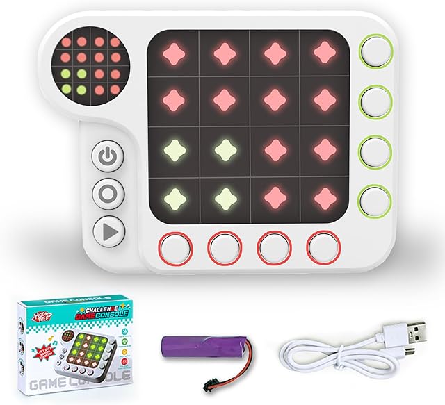 The Rechargeable Electronic Brain Game with 300 Original Challenges,Hand held Puzzle Games for Kids Adult Teen Seniors-Road Trip Activities&car&Airplane&Travel Offline Games for Kids 8-12