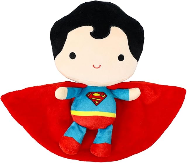 The KIDS PREFERRED DC Comics Superman Soft Huggable Stuffed Animal Cute Plush Toy for Toddler Boys and Girls, Gift for Kids, Man of Steel 11.5 inches