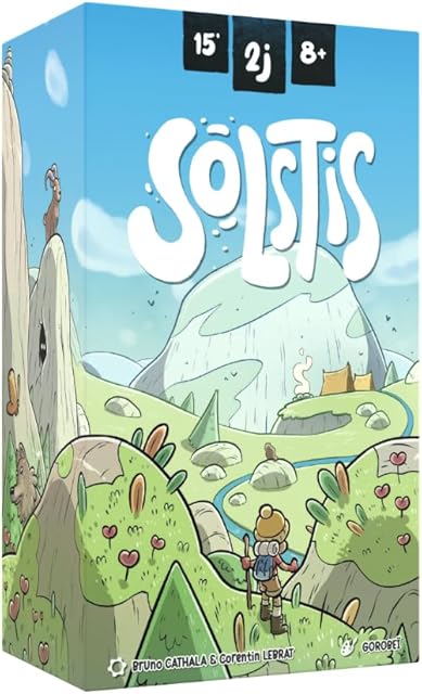 The Solstis | Whimsical 2 Player Strategic Tile Game | Build a Stunning Mountain Landscape While Encountering Mystical Creatures | Quick and Fun Family Games | 1-2 Players | Ages 8+ | 15 Min
