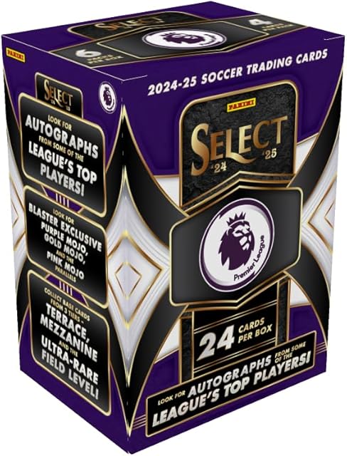 The 2024–25 Panini Select English Premier League Blaster Box – EPL Soccer Trading Cards – Blaster-Exclusive Parallels, Rookies & Inserts – Official Panini Retail Set