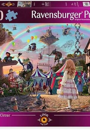The Ravensburger Enchanted Circus 1000 Piece Jigsaw Puzzle for Adults - 12000285 - Handcrafted Tooling, Made in Germany, Every Piece Fits Together Perfectly