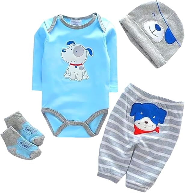 The Reborn Baby Dolls Clothes Accessories Outfit for 17-23 Inch Reborn Newborn Baby Doll Boy Clothing Set