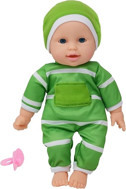 The The New York Doll Collection 11 inch Soft Body Baby Doll in Gift Box - 11" Baby Doll Toy for Kids, Boys, Girls and Toddlers - Baby Doll Pacifier Accessory Included