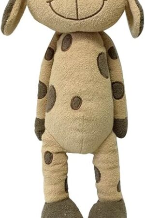 The Plush Sitting Brown Peppered Puppy Dog, 15"