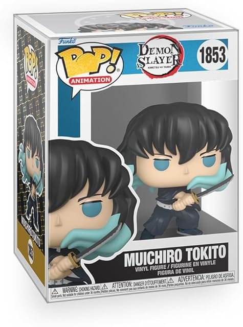 The Pop Anime: Demon Slayer - Muichiro Tokito Vinyl Figure Collectibles Bundle with Compatible Funko Box Protector