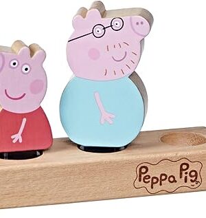 The Peppa Pig Toys Wooden Family Figures Made from Responsibly Sourced Wood for 2 Year Old Girls and Boys and Up (Amazon Exclusive)