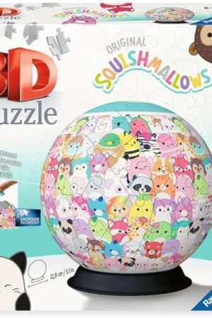 The Ravensburger 3D Puzzle Ball Squishmallows - 11583 Puzzle Ball Made of Three-Dimensional Shaped Pieces - Gift Idea for Adults and Children from 6 Years