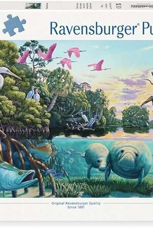 The Ravensburger Manatee Moments - 500 Piece Jigsaw Puzzle | Premium Quality Materials | Engaging Imagery | Perfect Interlocking Fit | FSC Certified - 12000044