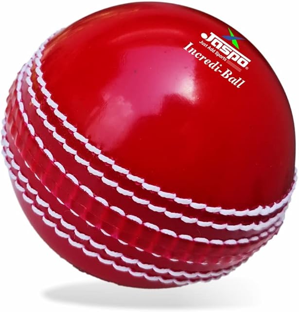 The Incrediball Soft T20 Cricket Training Ball Quantity-1 Indoor Outdoor Play and Cricket Practice 229 Cm Circumference, PVC Material, Colour-Red