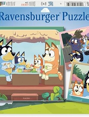 The Ravensburger Bluey Toys - 3X 49 Piece Jigsaw Puzzles for Kids Age 5 Years Up - Gifts for Children