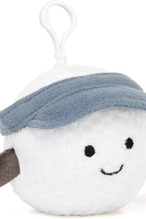 The Plush Keychain Cute Golf Ball Plush Soft Stuffed Keychain Toys Gift for Sports Fans Kawaii Charm for Bags and Keys