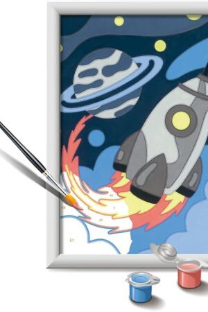 The Ravensburger CreArt Space Explorer Paint by Numbers Kit for Kids - 23560 - Painting Arts and Crafts for Ages 7 and Up