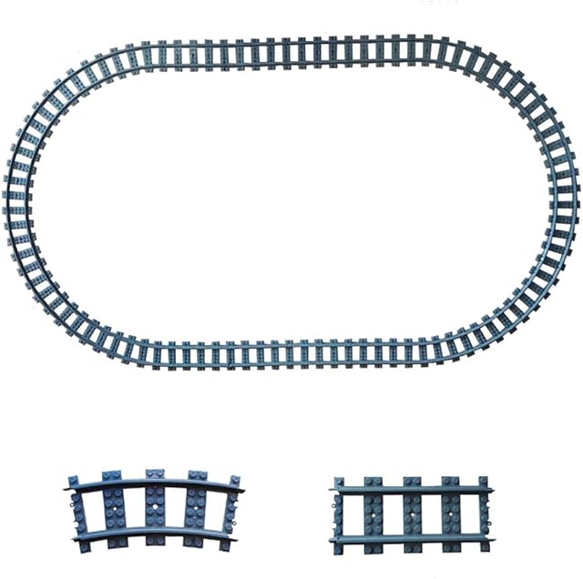 The City Train Tracks Non-Powered City Railroad 24pcs Compatible Major Brands Building Block Toy Gifts