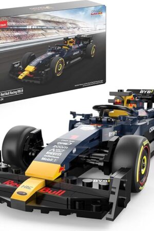 The RASTAR 1/24 RedBull F1 Racing Car Building Bricks - Gift for F1 Fans - Officially Licensed 333PCs Oracle RedBull Formula 1 RB19 Car Model Building Kits for Play and Display