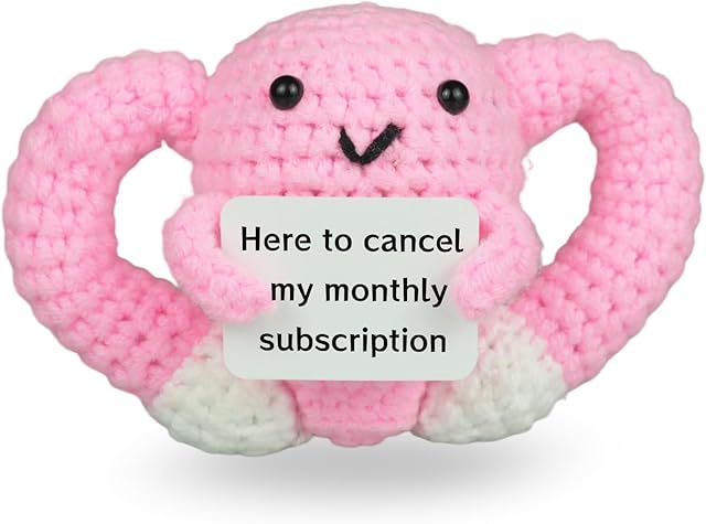 The Hysterectomy Recovery Must Haves Positive Crochet Uterus, After Hysterectomy Recovery Gifts Basket, Monthly Subscription Cancelled, Emotional Inspirational Support,Get Well Gifts