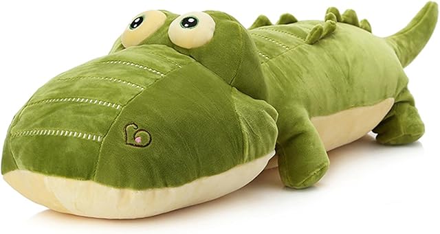 The Crocodile Big Hugging Pillow, Soft Alligator Plush Stuffed Animal Toy Gifts for Kids, Birthday, Christmas 25.6"