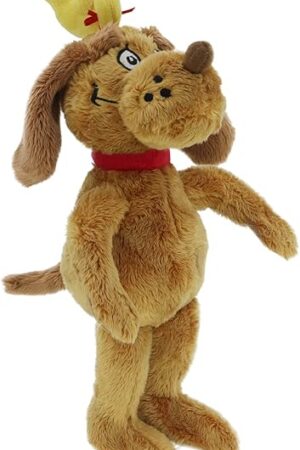 The RELIGES Green Christmas Monster Plush Toy – Soft Christmas Stuffed Animal Doll for Boys and Girls, Perfect for Christmas Decorations and Gifts (Dog)