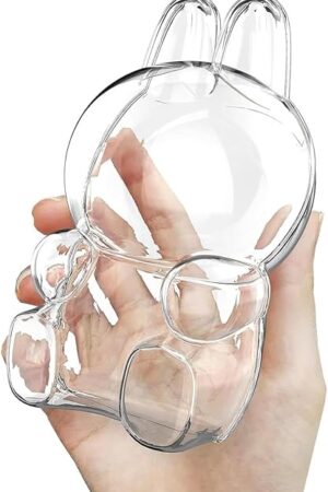 The Protective Case Compatible with Have A Seat Figure-Clear PVC Portable Storage Box with Keychain, Dustproof Scratch-Resistant Collector Display Compatible with Sitting Series (Figure Not Included)