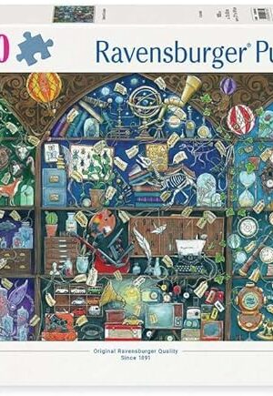 The Ravensburger Cabinet of Curiosities 1000 Piece Jigsaw Puzzle for Adults - 12000785 - Handcrafted Tooling, Made in Germany, Every Piece Fits Together Perfectly