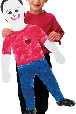 The Roylco Pre-Cut Paper Finger Paint Big Kids, 18 x 35 Inches, Pack of 24