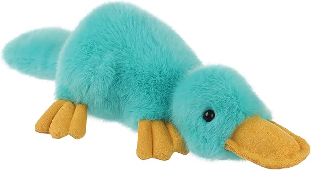 The Apricot Lamb Happy Platypus Plush Stuffed Animals for Kids, Soft Cute Plush Toys for Baby Girl and Boy, Fluffy Happy Platypus Blue