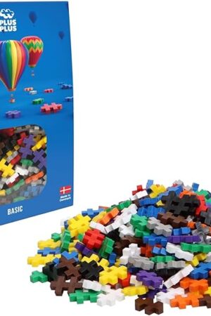 The PLUS PLUS – Basic Mix - 300 Piece, Construction Building Stem/Steam Toy, Mini Puzzle Blocks for Kids
