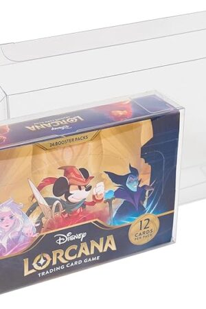 The Protector Case for Lorcana Booster Box Clear Plastic Display (5 Pack)