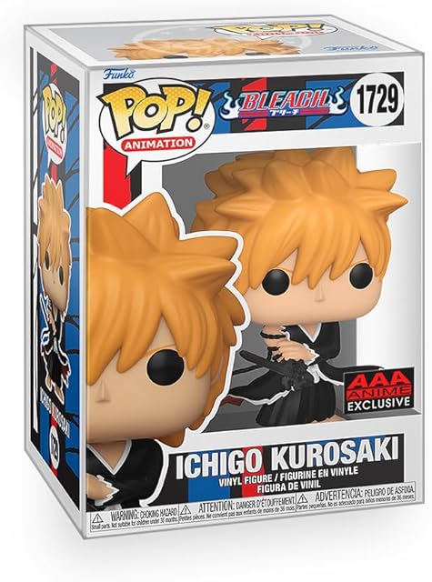 The Pop Anime: Bleach - Dangai Ichigo Kurosaki Exclusive Vinyl Figure Bundled with Box Protector Compatible for Funko