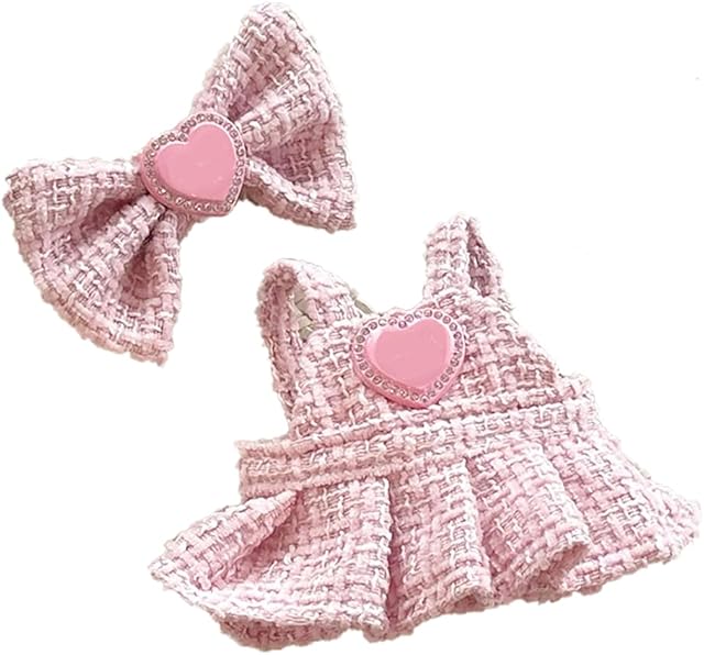 The 17cm Doll Clothes Set & Outfit Set for 17cm Dolls - Premium Fashion Dresses with Accessories, Luxury Chic Doll Clothing & Style Bundle,Just Clothes (Style-A)