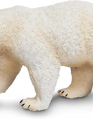 The Safari Ltd. Polar Bear Figurine - Detailed 4.75" Plastic Model Figure - Fun Educational Play Toy for Boys, Girls & Kids Ages 1+
