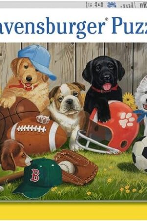 The Ravensburger - Let's Play Ball - 200 Piece Jigsaw Puzzle - Exciting, Colorful Imagery of Childhood Favorites - Ball Sports and Dogs - Premium Quality - Ideal Gift - Screen-Free Fun - Children Ages 8+
