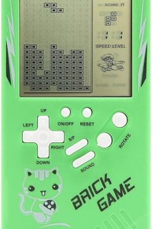 The Retro Big Screen Brick Game Console 9999 in 1 Tank/Racing/Shooting Casual Puzzle Game Adjustable Difficulty and Speed Small and Easy to Carry Best Gifts