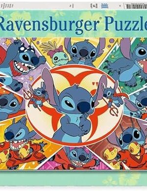 The Ravensburger Disney Stitch: in My Own World 100 Piece XXL Jigsaw Puzzle for Kids - Every Piece is Unique, Pieces Fit Together Perfectly