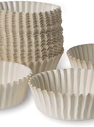 The S&S Worldwide Disposable Craft Cups, Dispense Paint, Glue, Beads & More, Dense, Seamless Paper Board, Waterproof Coating. Approximately 2-3/16" diameter x 1-1/16"H. Pack of 75