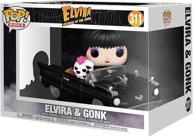 The Funko POP! Rides Deluxe: Elvira Mistress of The Dark with Macabre Mobile - Collectable Vinyl Figure - Gift Idea - Official Merchandise - for Kids & Adults - Horror Fans - Model Figure for Collectors